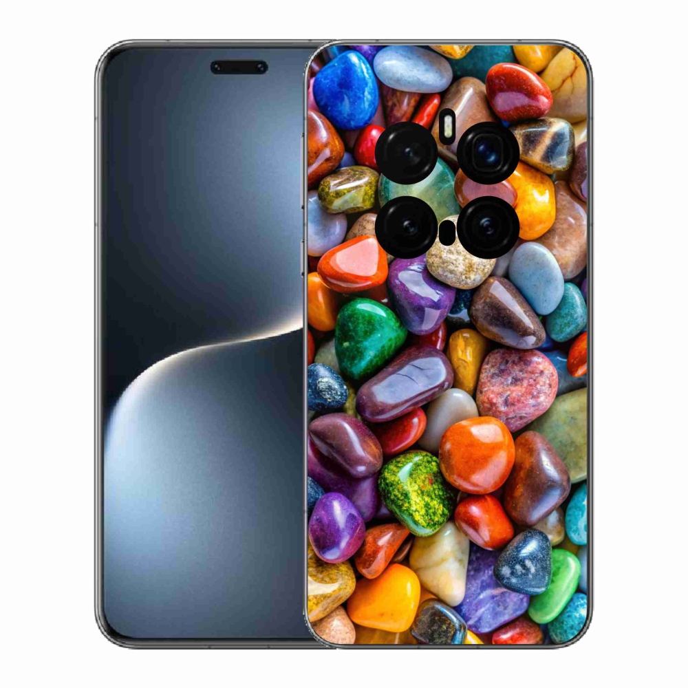 Gelový kryt mmCase na Honor Magic 7 Pro 5G - barevné kamínky