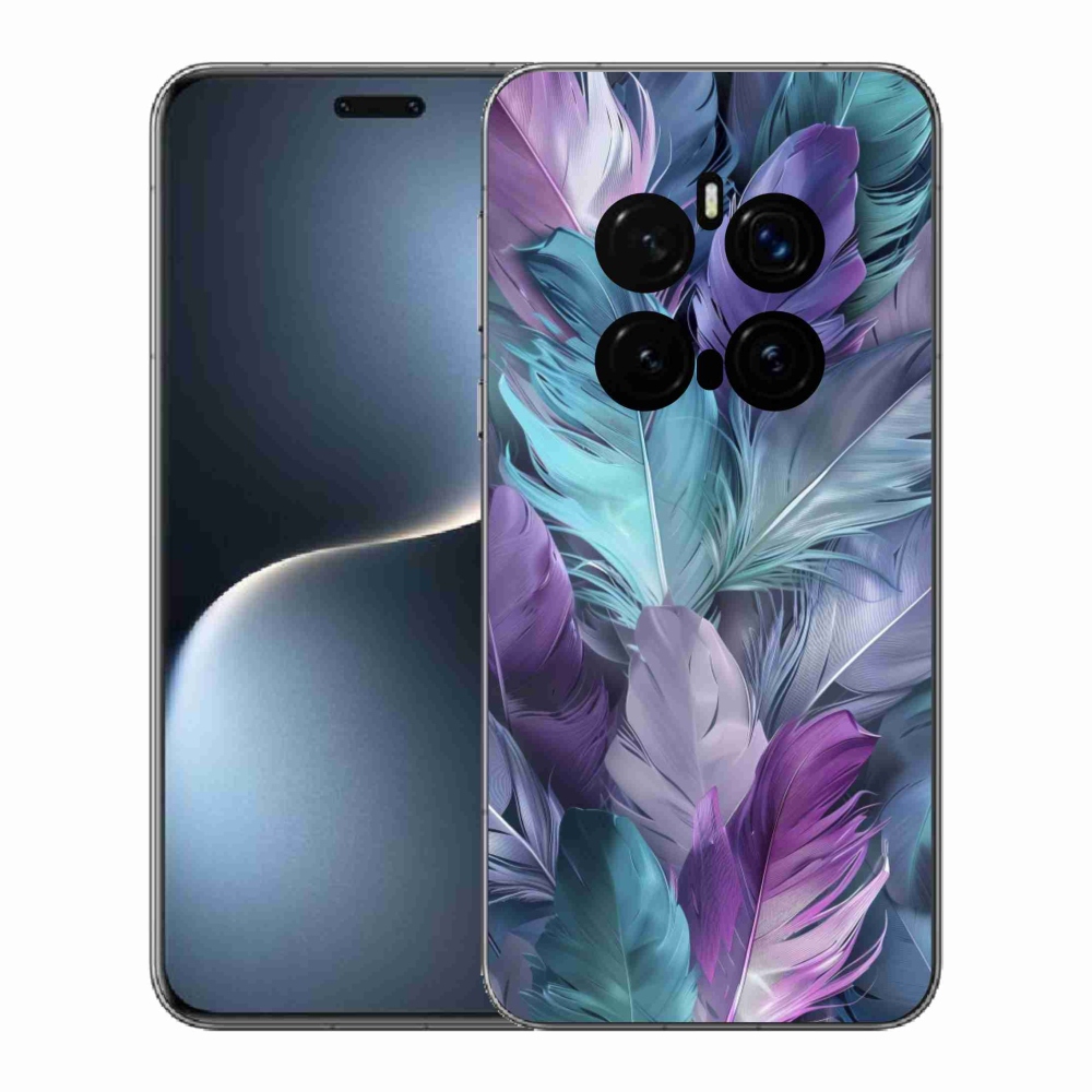 Gelový kryt mmCase na Honor Magic 7 Pro 5G - barevné peří 2