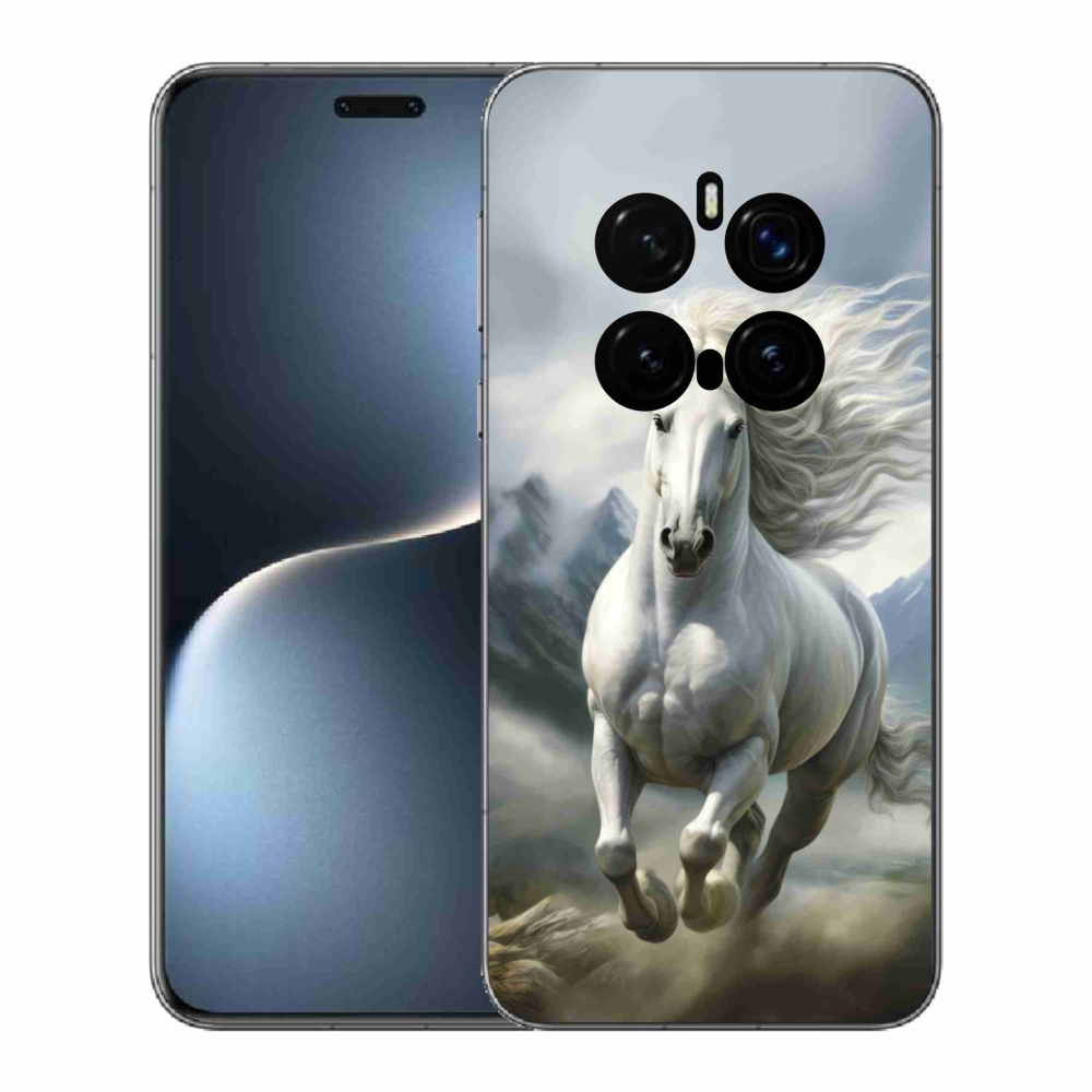 Gelový kryt mmCase na Honor Magic 7 Pro 5G - běžící bílý kůň 3