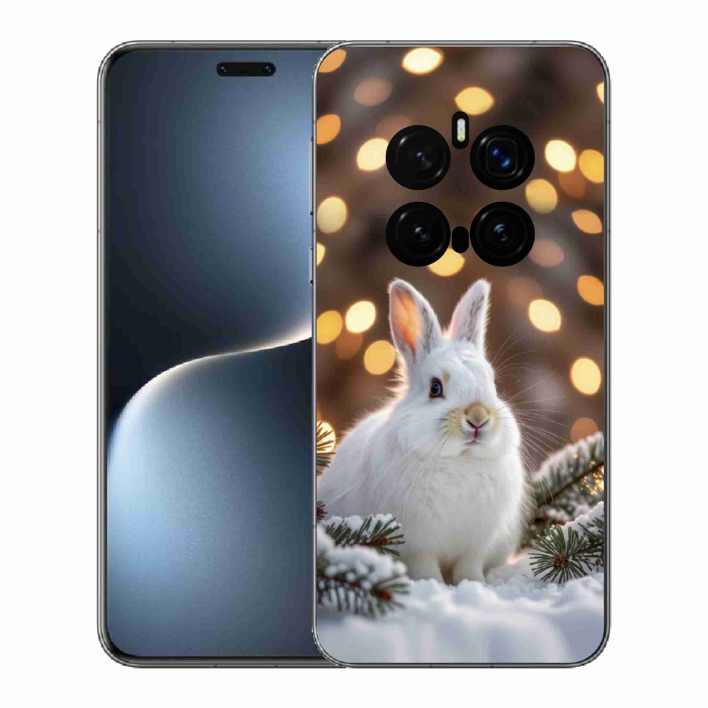 Gelový kryt mmCase na Honor Magic 7 Pro 5G - bílý zajíc