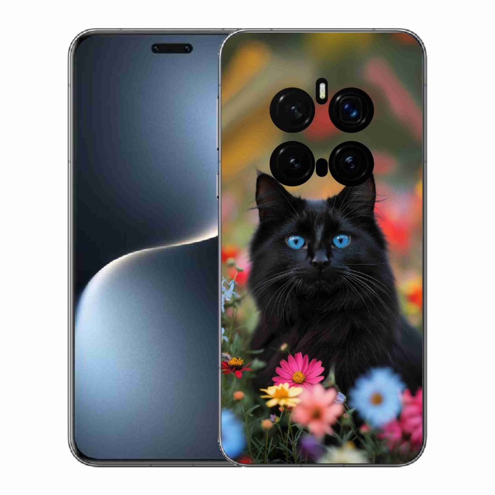 Gelový kryt mmCase na Honor Magic 7 Pro 5G - černé kotě 4