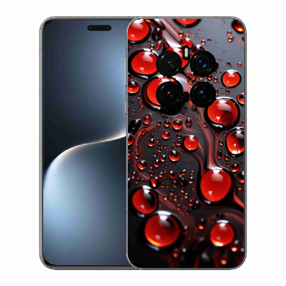 Gelový kryt mmCase na Honor Magic 7 Pro 5G - červené kapky 2