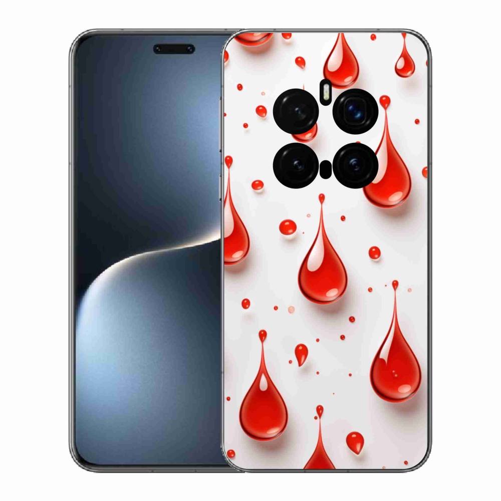 Gelový kryt mmCase na Honor Magic 7 Pro 5G - červené kapky