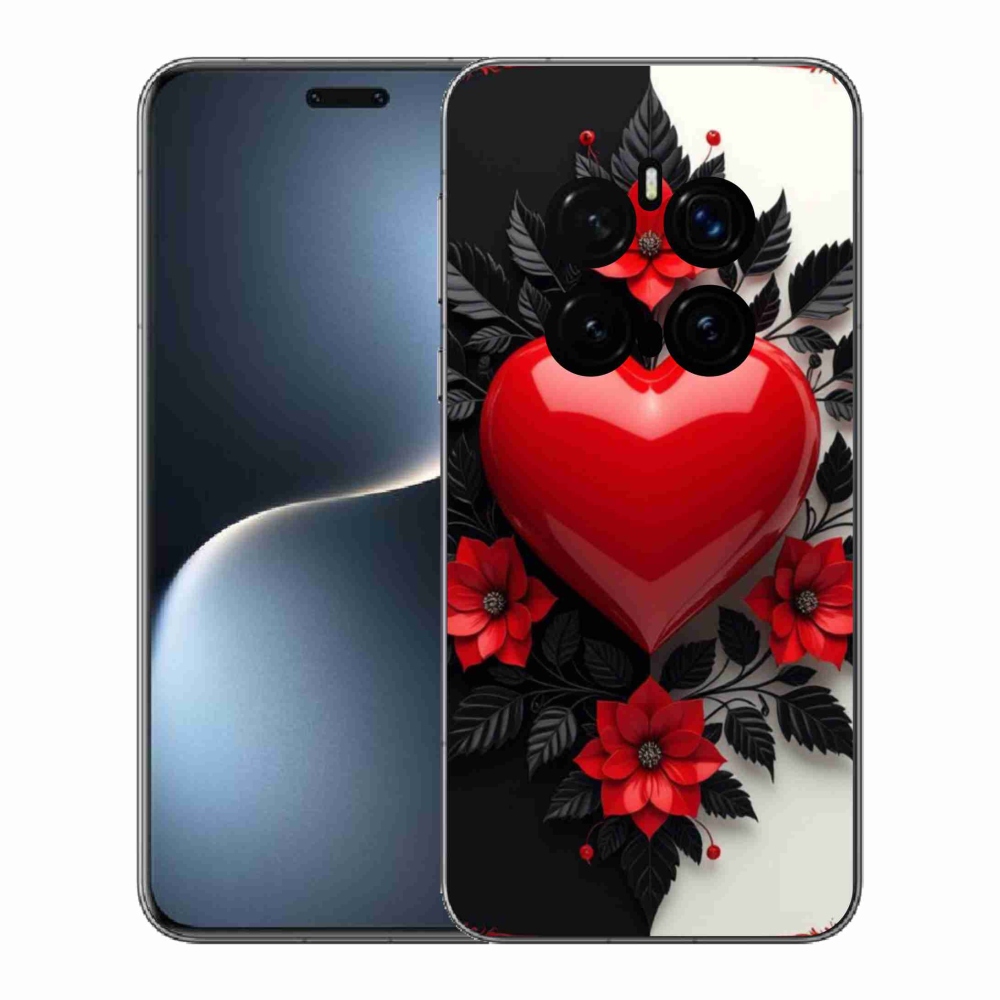 Gelový kryt mmCase na Honor Magic 7 Pro 5G - červené srdce