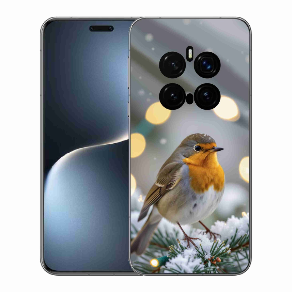 Gelový kryt mmCase na Honor Magic 7 Pro 5G - červenka v zimě