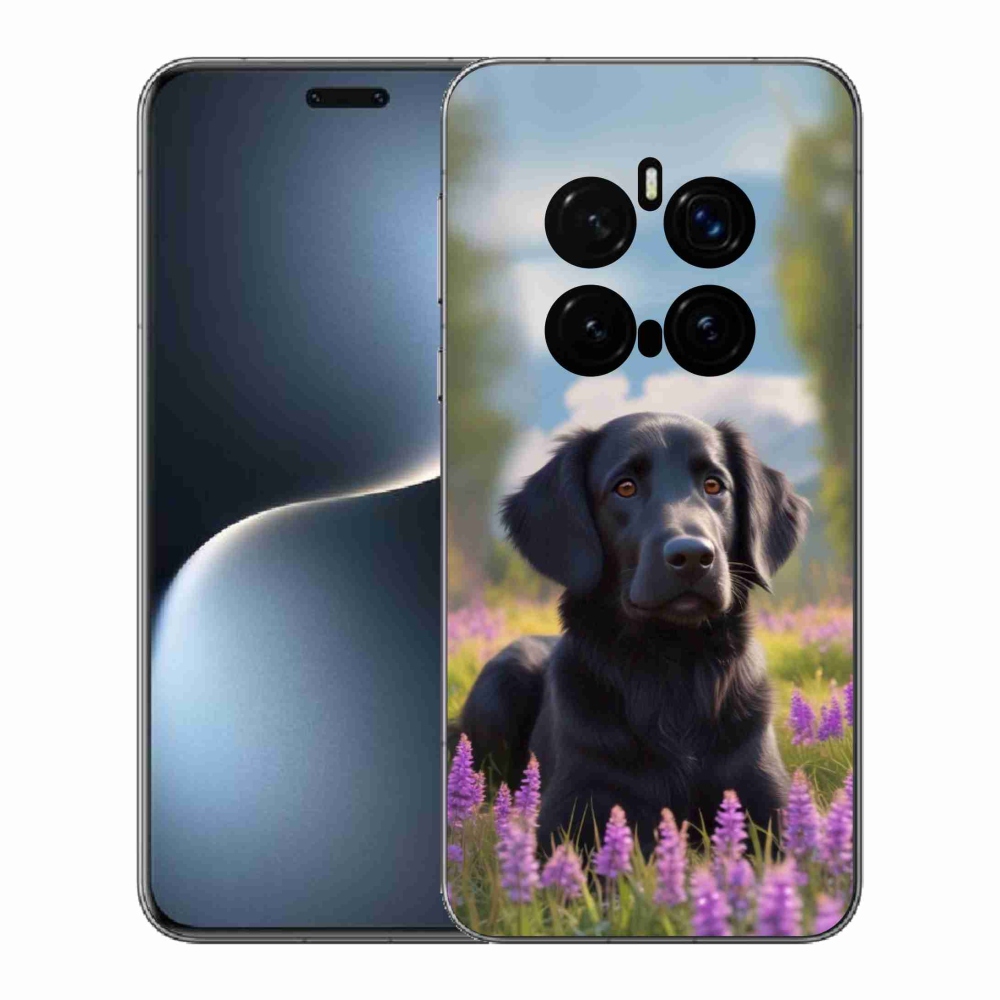 Gelový kryt mmCase na Honor Magic 7 Pro 5G - elegantní černý retrívr