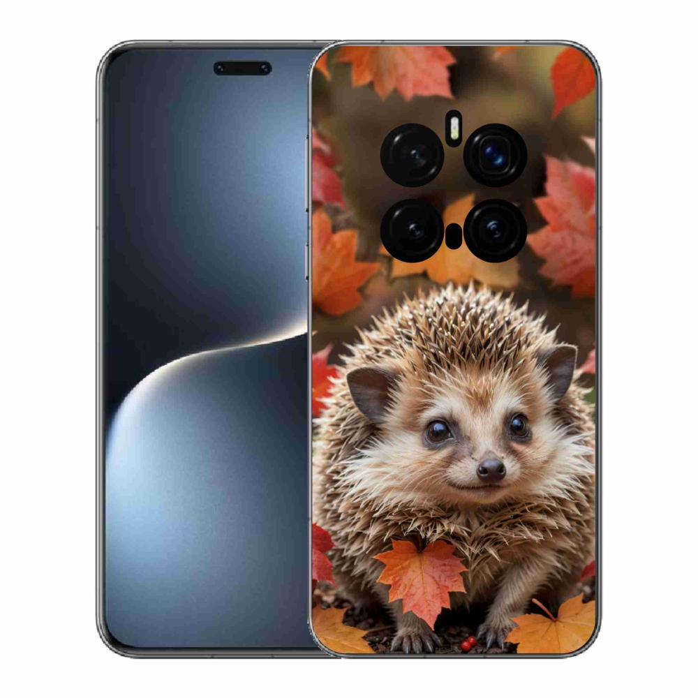 Gelový kryt mmCase na Honor Magic 7 Pro 5G - ježek v listí