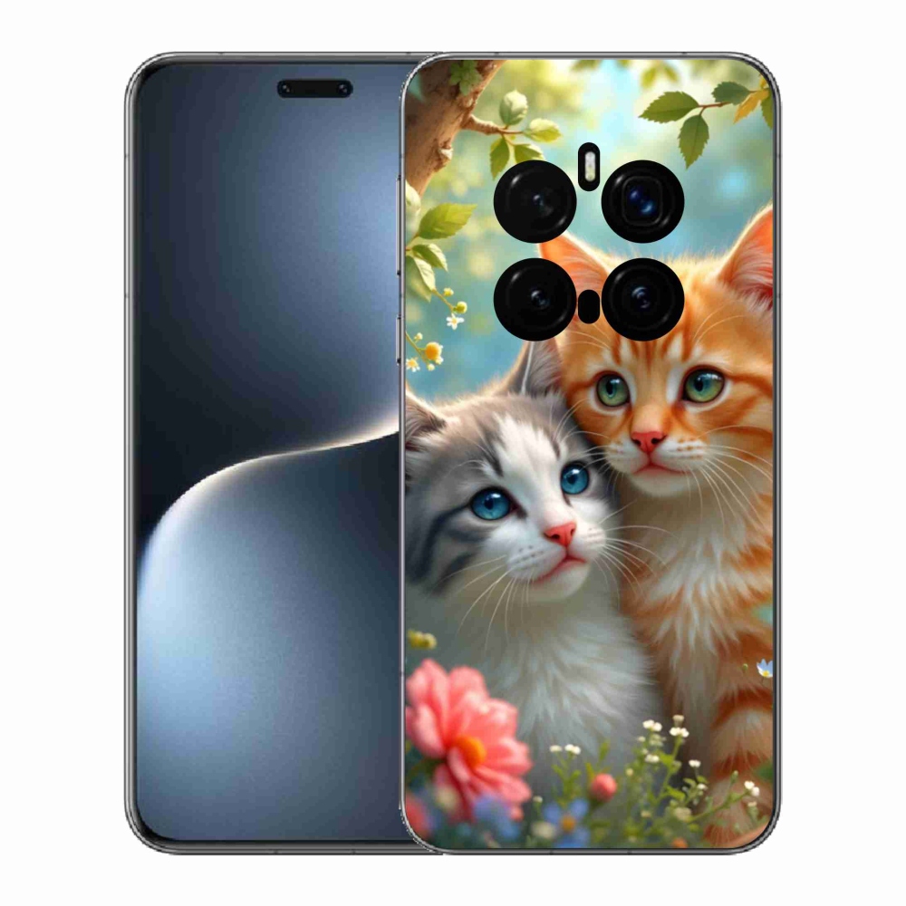 Gelový kryt mmCase na Honor Magic 7 Pro 5G - kočičí láska 2