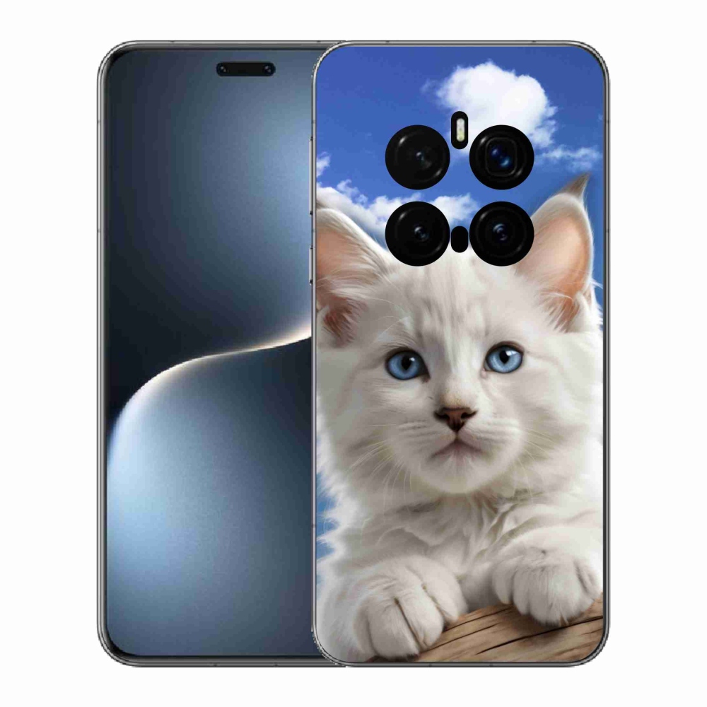 Gelový kryt mmCase na Honor Magic 7 Pro 5G - kotě a oblaka