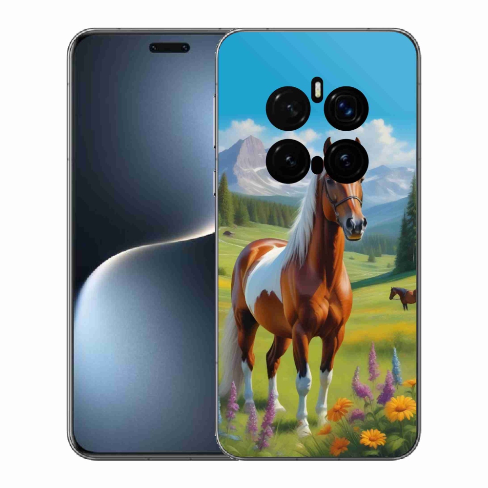 Gelový kryt mmCase na Honor Magic 7 Pro 5G - kůň na louce