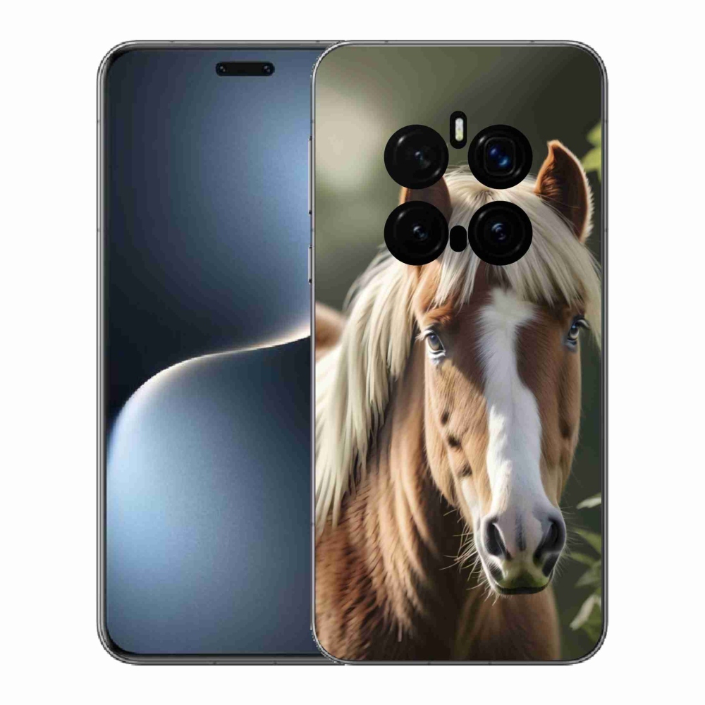 Gelový kryt mmCase na Honor Magic 7 Pro 5G - kůň se světlou hřívou