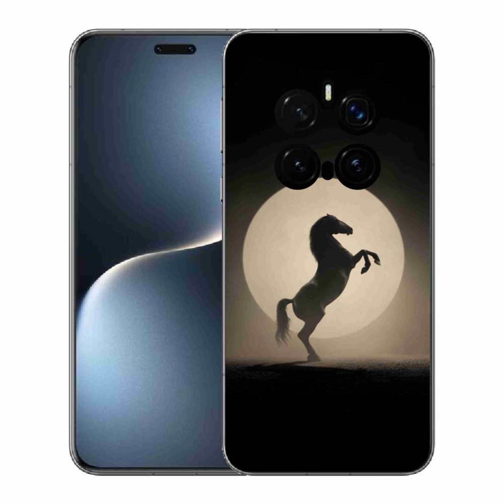 Gelový kryt mmCase na Honor Magic 7 Pro 5G - kůň v siluetě