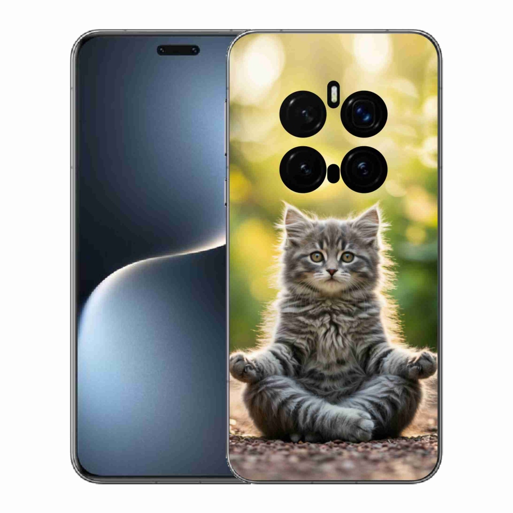 Gelový kryt mmCase na Honor Magic 7 Pro 5G - meditující kotě