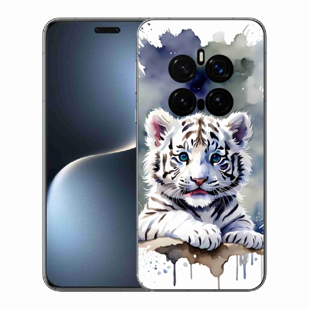 Gelový kryt mmCase na Honor Magic 7 Pro 5G - mládě bílého tygra