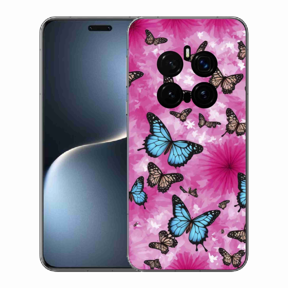 Gelový kryt mmCase na Honor Magic 7 Pro 5G - motýlí zahrada