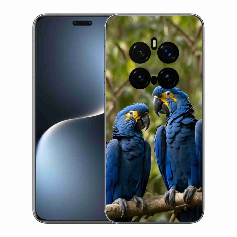 Gelový kryt mmCase na Honor Magic 7 Pro 5G - papouščí duo