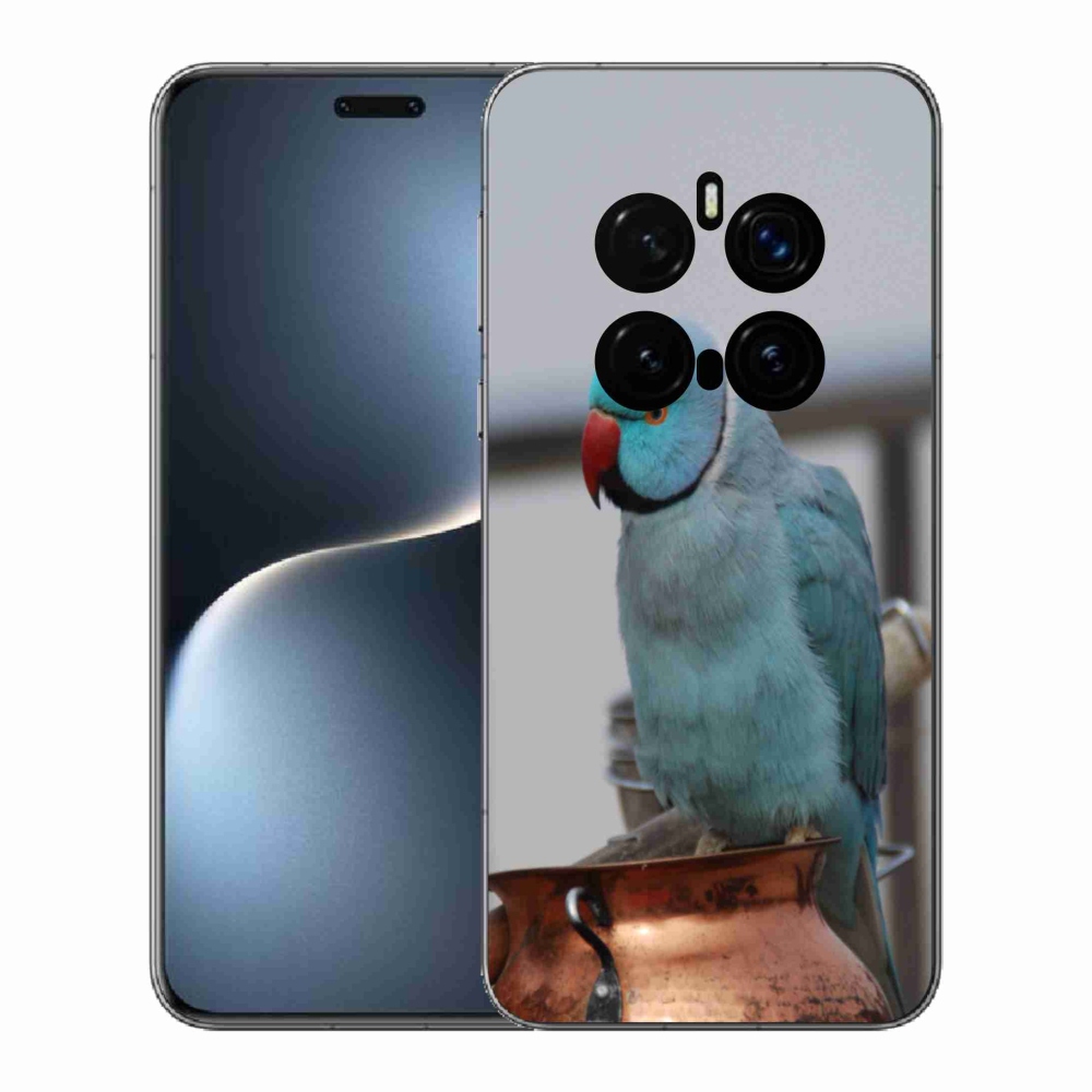Gelový kryt mmCase na Honor Magic 7 Pro 5G - papoušek alexandr modrý