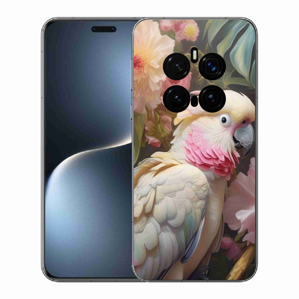 Gelový kryt mmCase na Honor Magic 7 Pro 5G - papoušek kakadu růžový 2