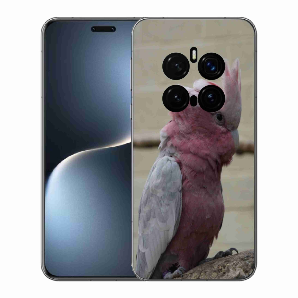 Gelový kryt mmCase na Honor Magic 7 Pro 5G - papoušek kakadu růžový