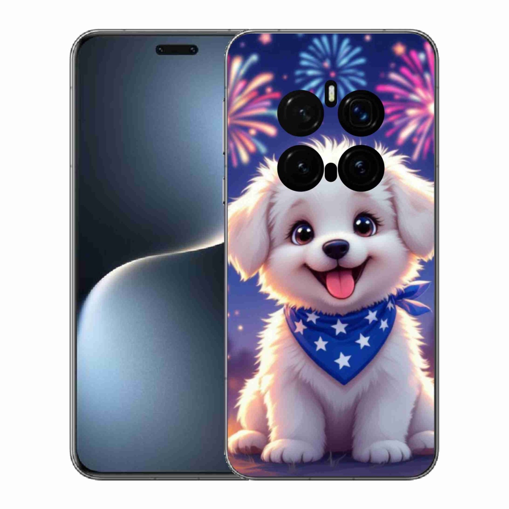 Gelový kryt mmCase na Honor Magic 7 Pro 5G - slavnostní štěně