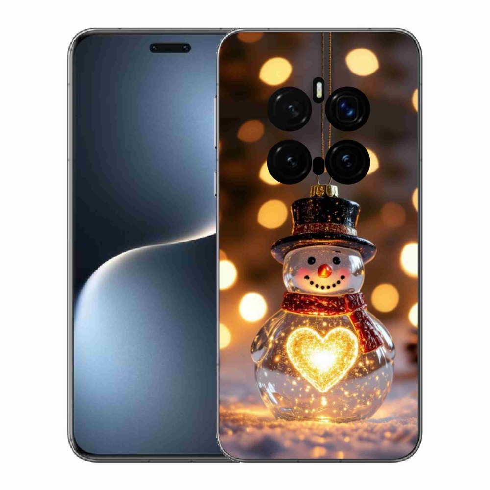Gelový kryt mmCase na Honor Magic 7 Pro 5G - svítící vánoční sněhulák
