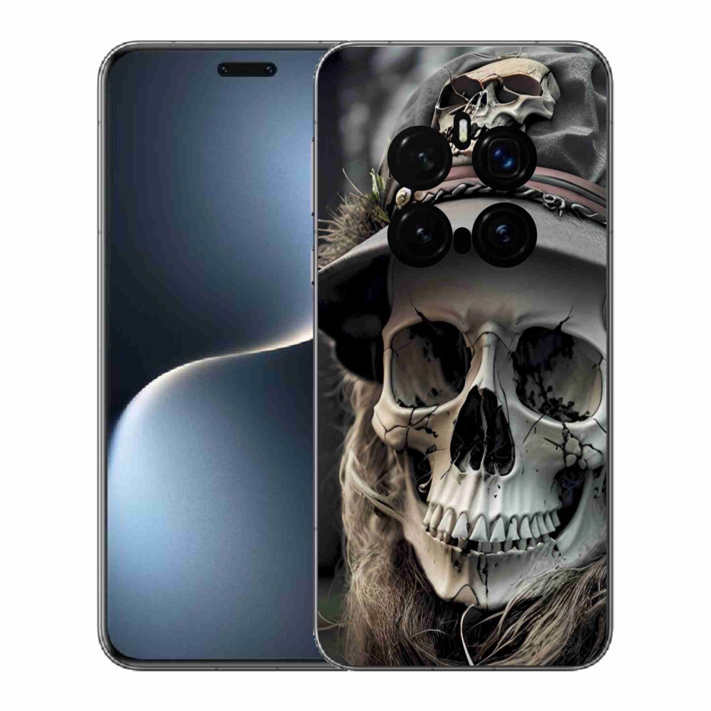 Gelový kryt mmCase na Honor Magic 7 Pro 5G - temná lebka