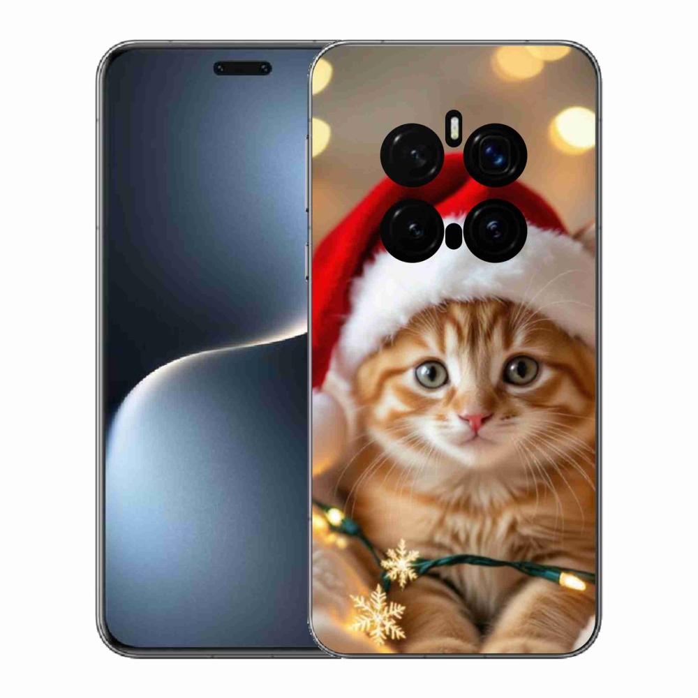 Gelový kryt mmCase na Honor Magic 7 Pro 5G - vánoční kotě