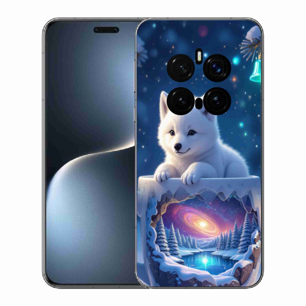 Gelový kryt mmCase na Honor Magic 7 Pro 5G - vánoční štěně
