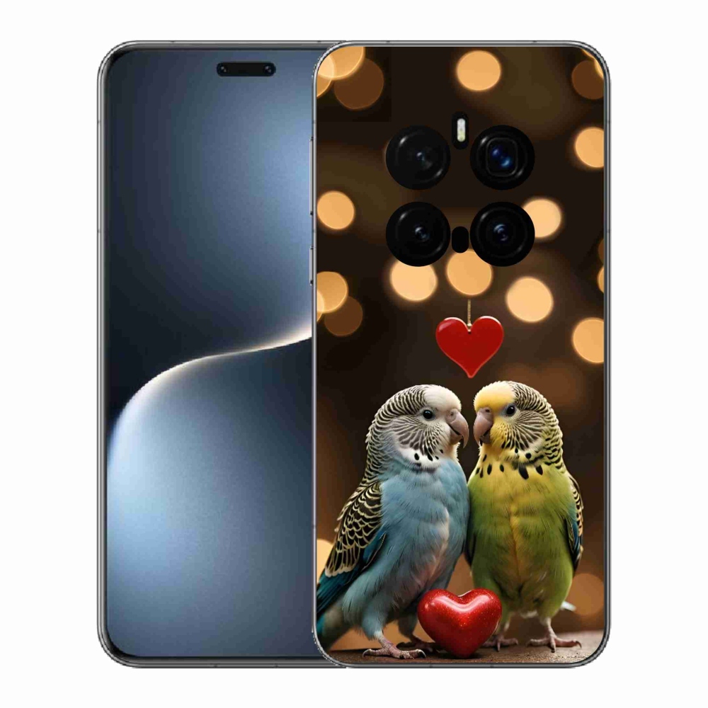 Gelový kryt mmCase na Honor Magic 7 Pro 5G - zamilovaní papoušci