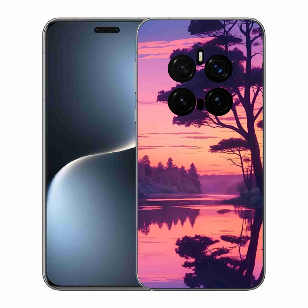 Gelový kryt mmCase na Honor Magic 7 Pro 5G - západ slunce nad jezerem