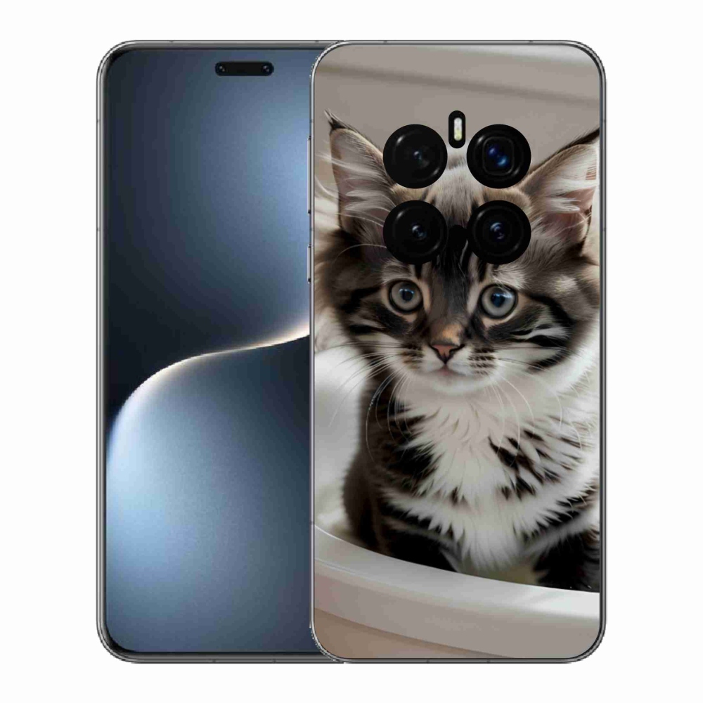 Gelový kryt mmCase na Honor Magic 7 Pro 5G - zvědavé kotě