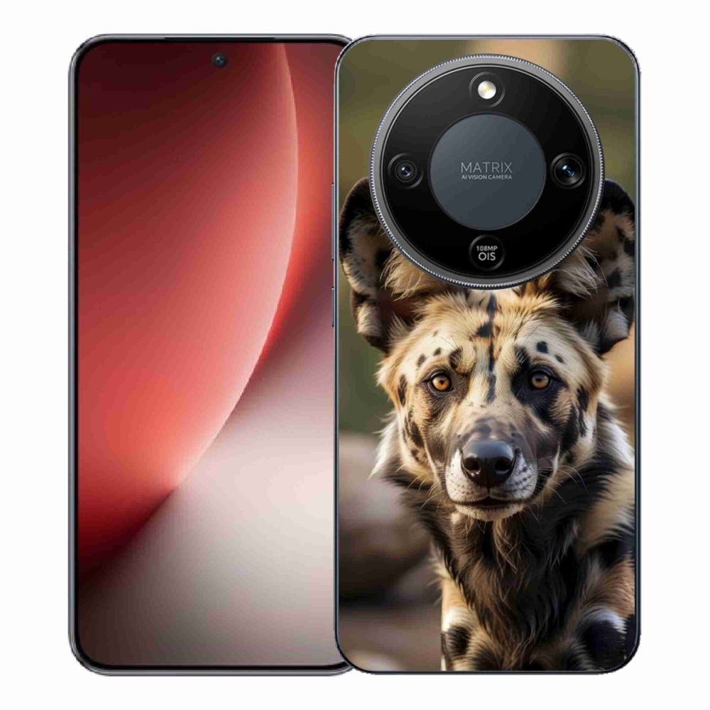 Gelový kryt mmCase na Honor Magic 8 Lite 5G - africký divoký pes