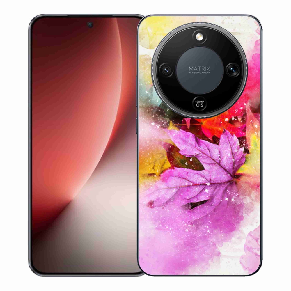 Gelový kryt mmCase na Honor Magic 8 Lite 5G - barevné listy