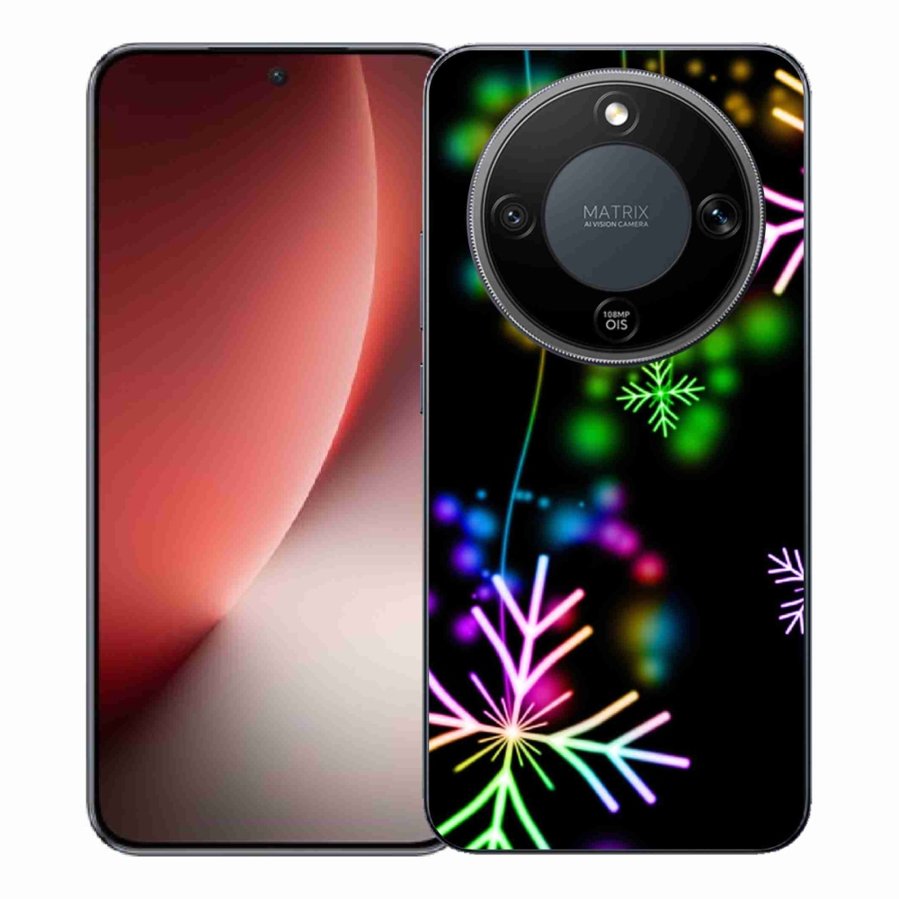 Gelový kryt mmCase na Honor Magic 8 Lite 5G - barevné vločky