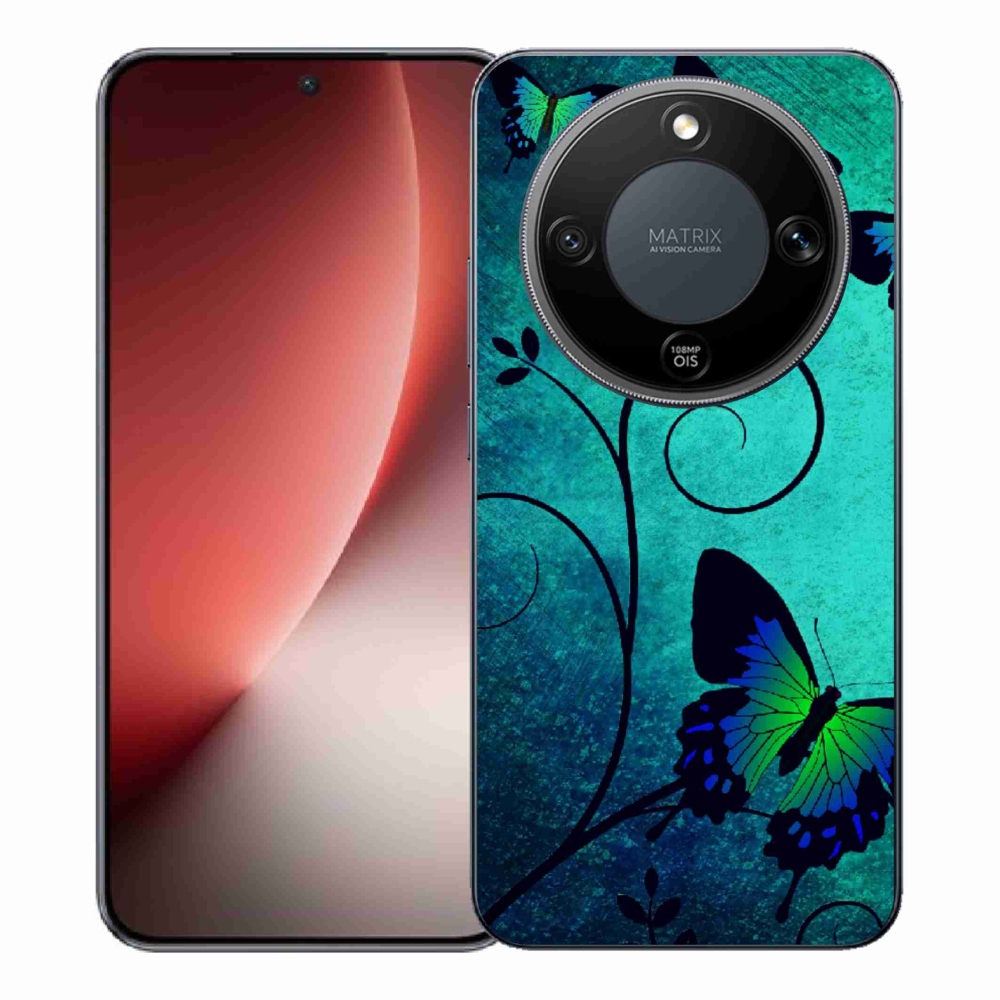 Gelový kryt mmCase na Honor Magic 8 Lite 5G - barevní motýli