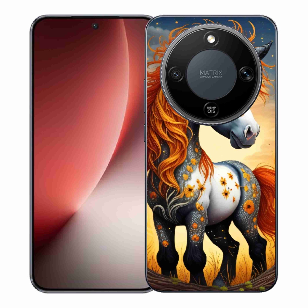 Gelový kryt mmCase na Honor Magic 8 Lite 5G - barevný poník