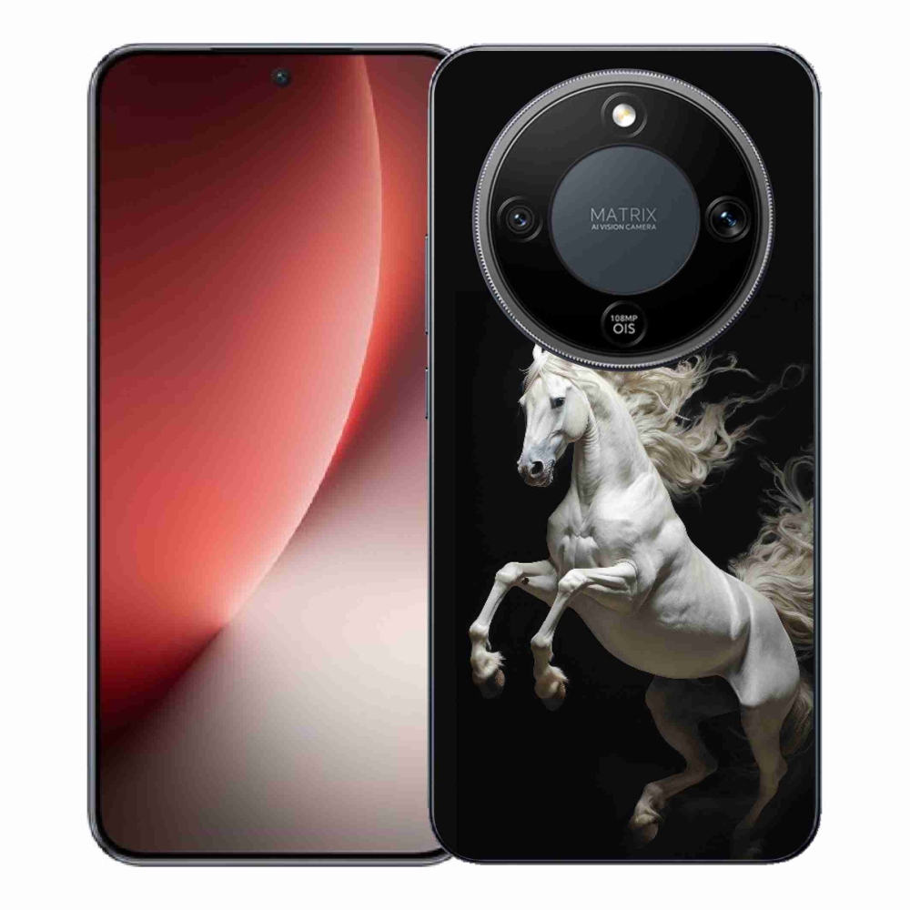 Gelový kryt mmCase na Honor Magic 8 Lite 5G - bílý kůň 4