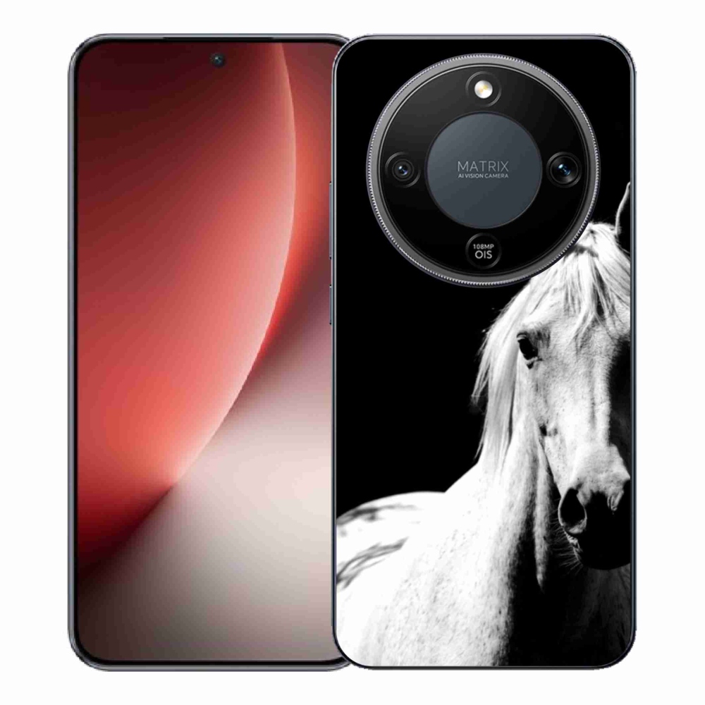 Gelový kryt mmCase na Honor Magic 8 Lite 5G - bílý kůň 5