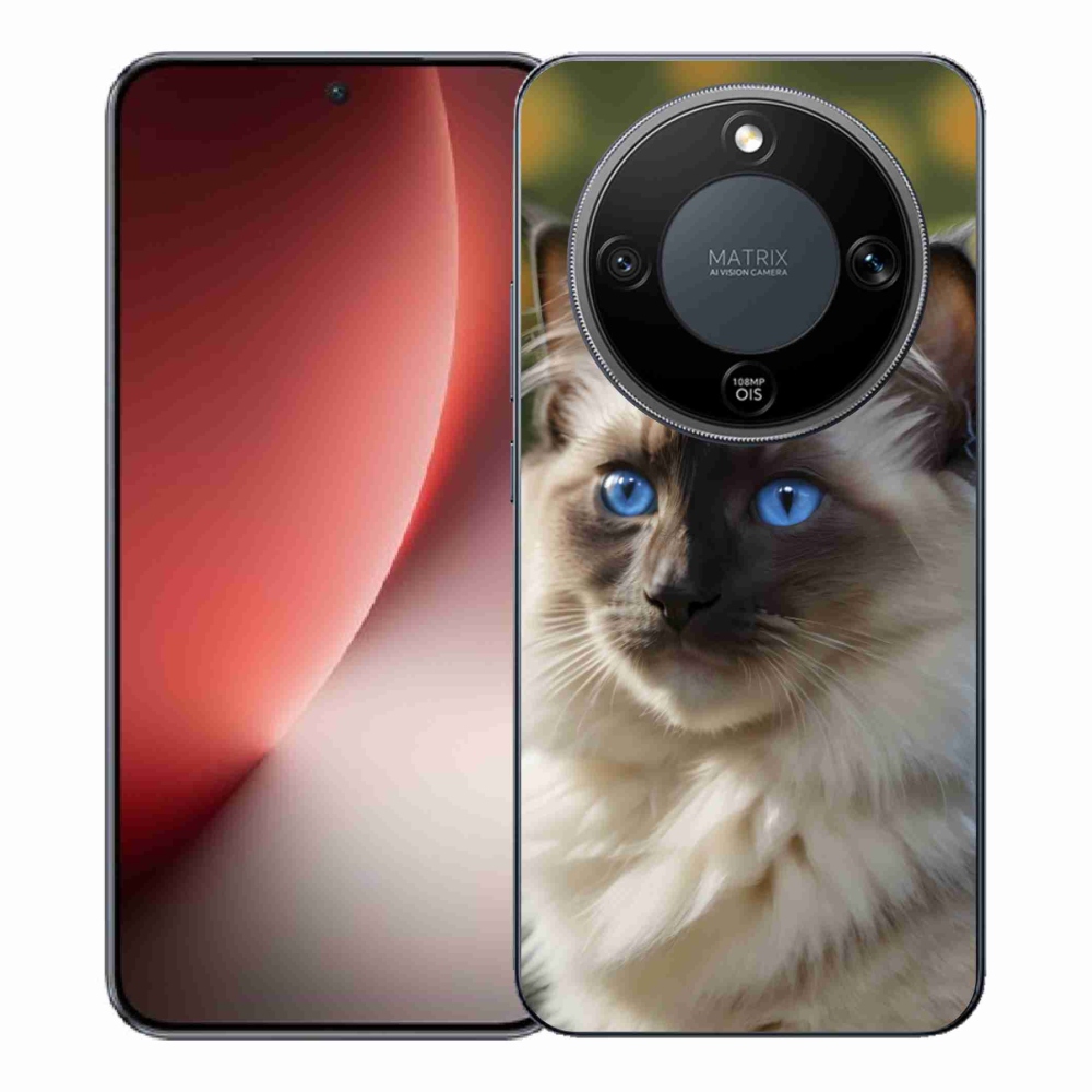 Gelový kryt mmCase na Honor Magic 8 Lite 5G - bílý ragdoll