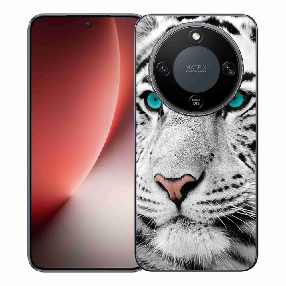 Gelový kryt mmCase na Honor Magic 8 Lite 5G - bílý tygr