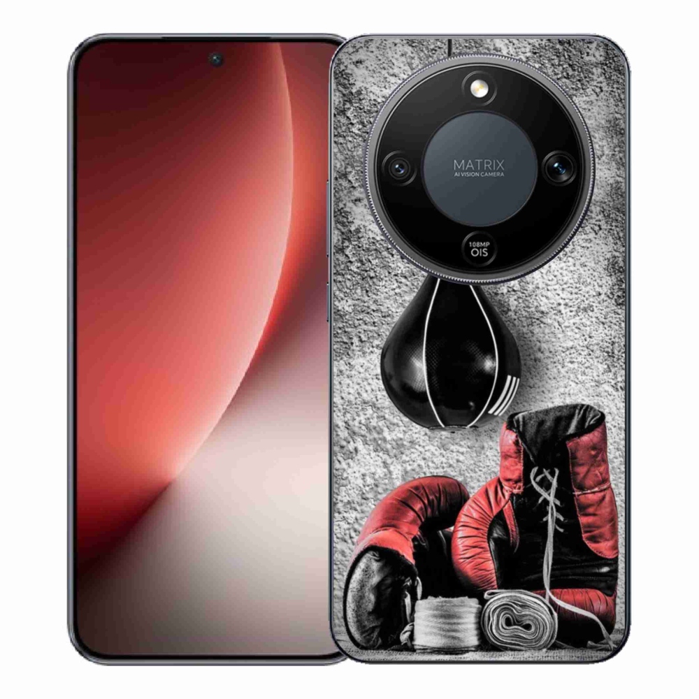 Gelový kryt mmCase na Honor Magic 8 Lite 5G - boxovací pytel a rukavice