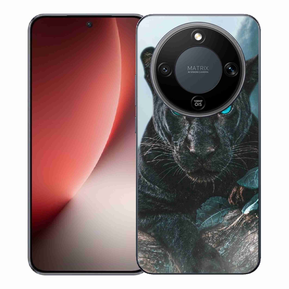 Gelový kryt mmCase na Honor Magic 8 Lite 5G - černý panter