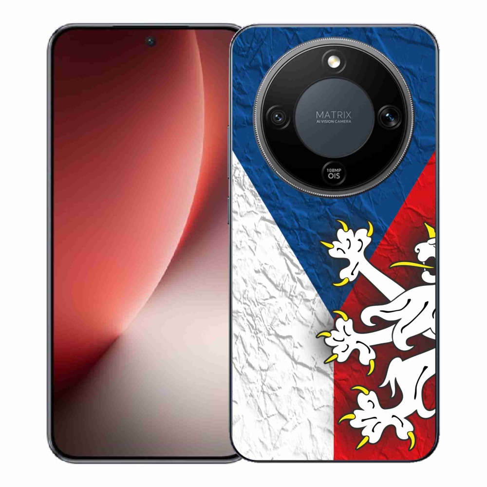 Gelový kryt mmCase na Honor Magic 8 Lite 5G - česká vlajka 1