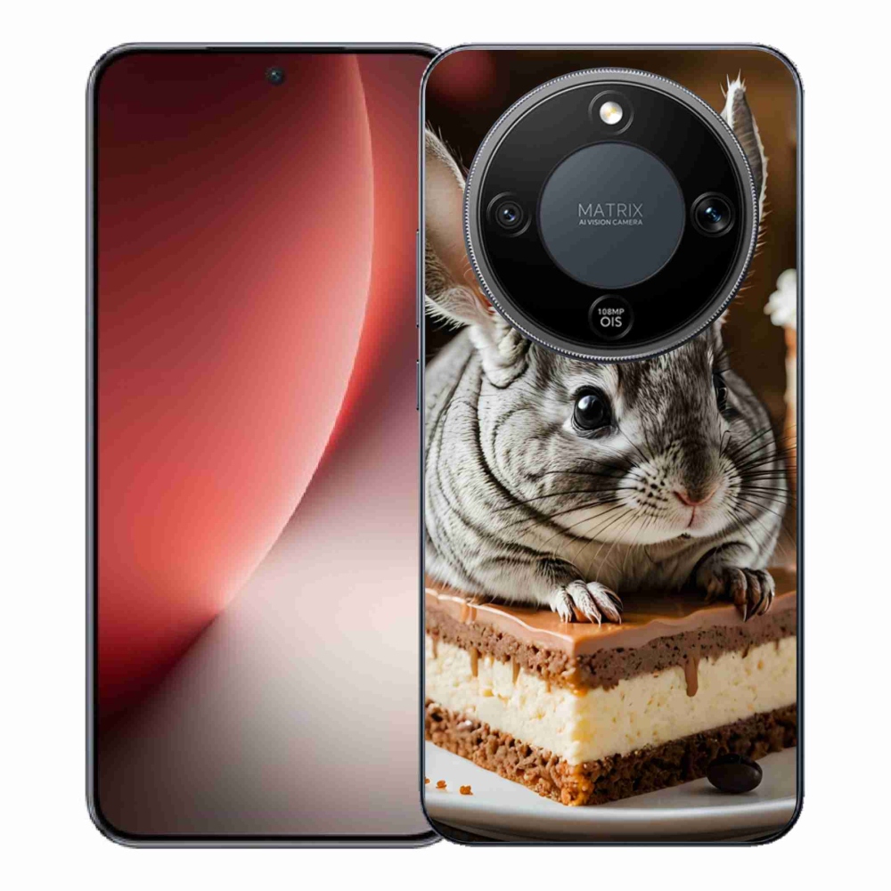 Gelový kryt mmCase na Honor Magic 8 Lite 5G - činčila