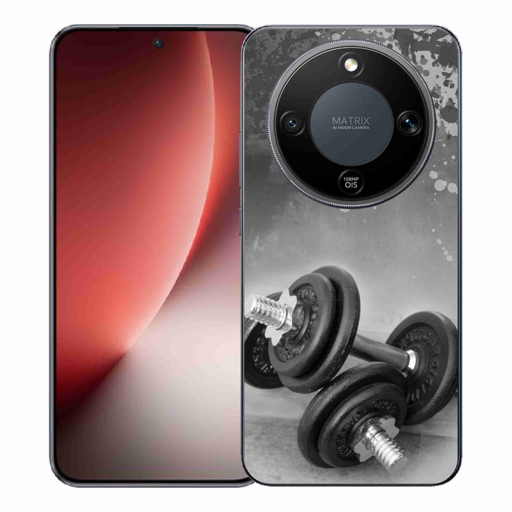 Gelový kryt mmCase na Honor Magic 8 Lite 5G - činky 1