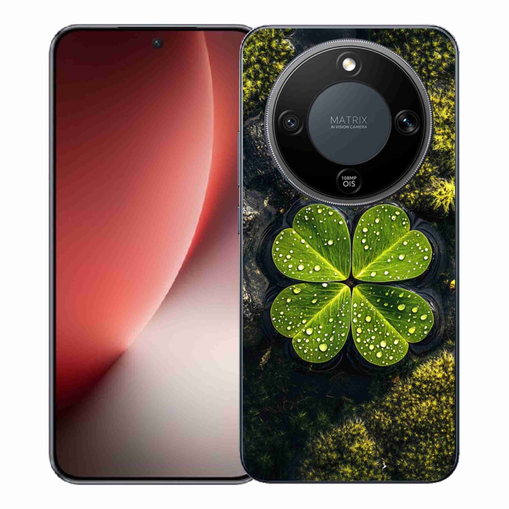 Gelový kryt mmCase na Honor Magic 8 Lite 5G - čtyřlístek