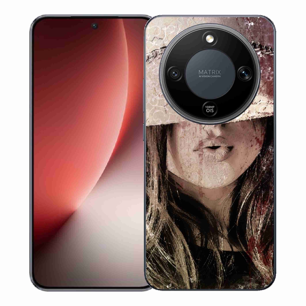 Gelový kryt mmCase na Honor Magic 8 Lite 5G - dívka