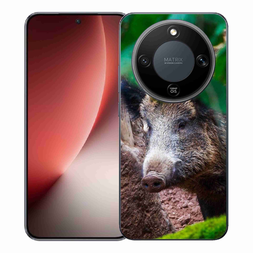 Gelový kryt mmCase na Honor Magic 8 Lite 5G - divoké prase