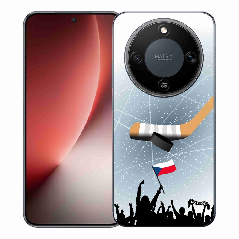 Gelový kryt mmCase na Honor Magic 8 Lite 5G - fanoušci hokeje