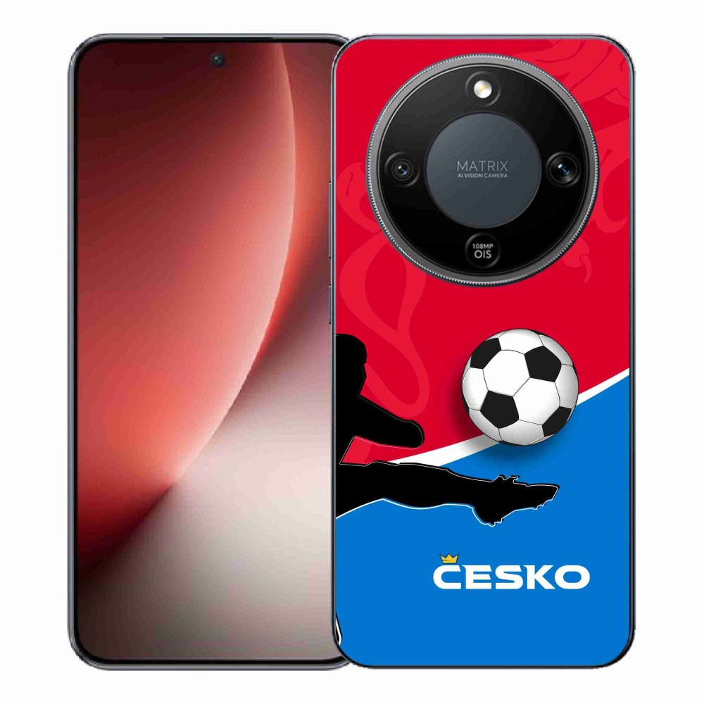 Gelový kryt mmCase na Honor Magic 8 Lite 5G - fotbal Česko 2